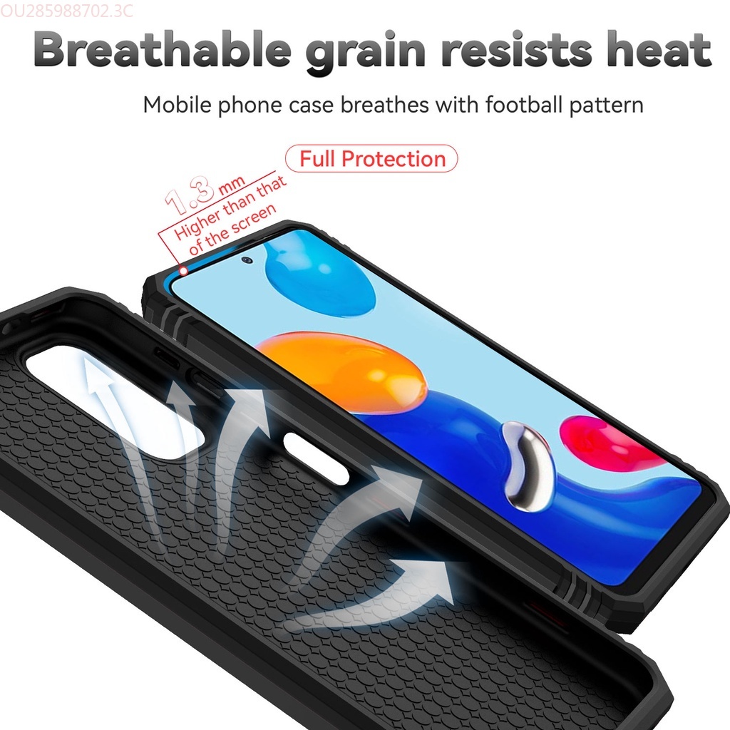 Ốp Điện Thoại Chống Sốc Có Giá Đỡ Kim Loại Cho Xiaomi Redmi 10 9A 9C Redmi Note 11 Pro 11S Note 10 Pro 10S 9 Pro 9S