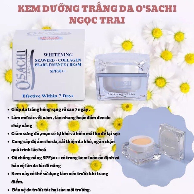 KEM OSACHI NGỌC TRAI TINH CHẤT COLLAGEN RONG BIỂN DƯỠNG TRẮNG DA CHÍNH HÃNG