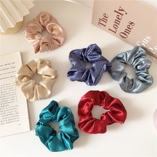 Cột tóc Hàn Quốc scrunchie tiểu thư lụa cao cấp nhiều màu LALAKA