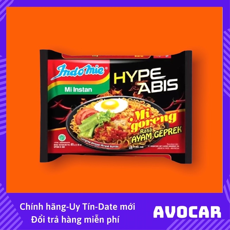 Mì Indomie Mi Goreng 40gói/thùng Mix tuỳ ý, Trắng Đặc Biệt , Avocar Shop