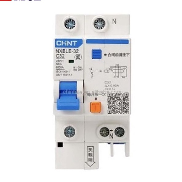Aptomat Chống Dò Chống Giật CHINT 1PN 32A Át Chống Giật 1 Pha