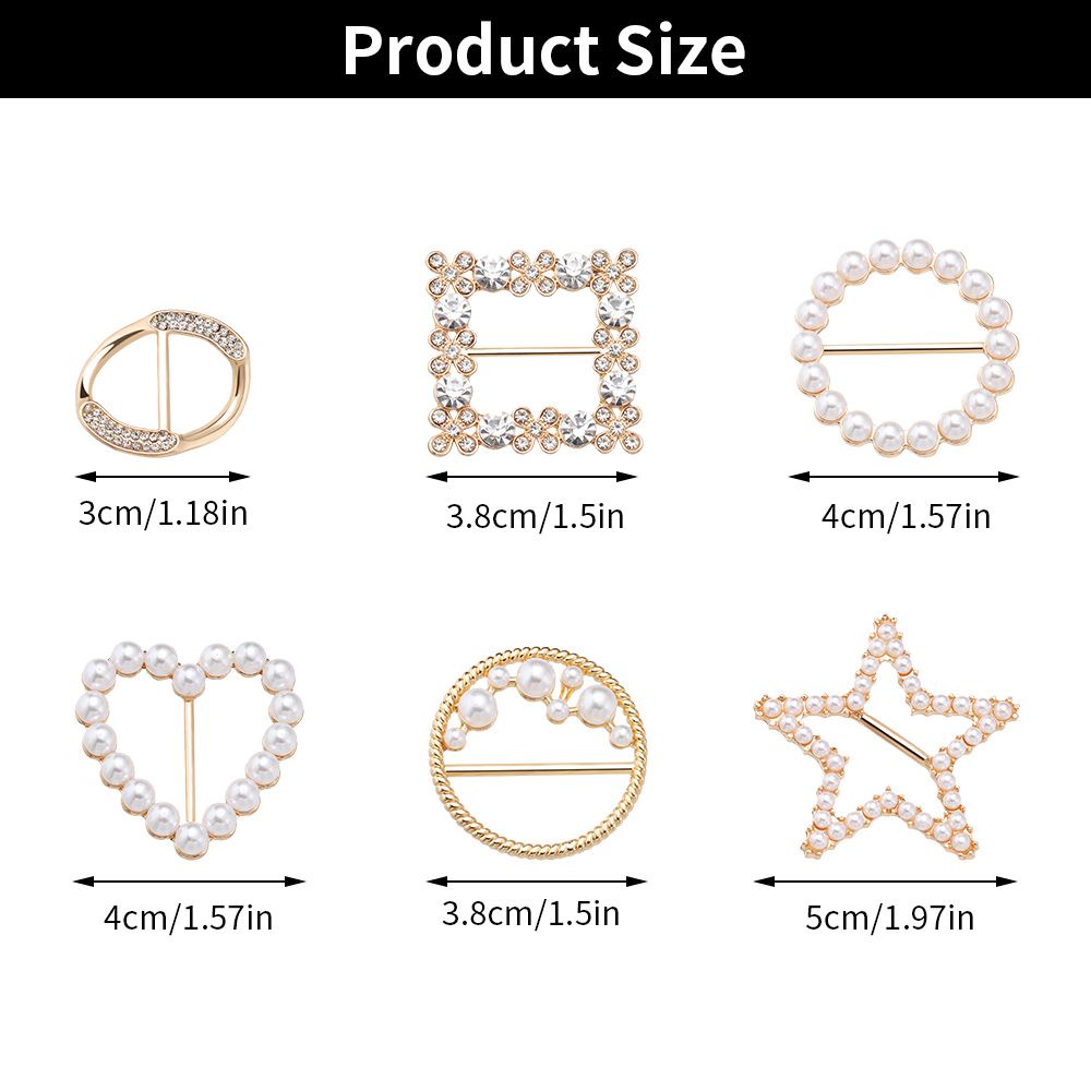 Fashion Clothing Corner Hem Pearl Knotted Buckle Ring