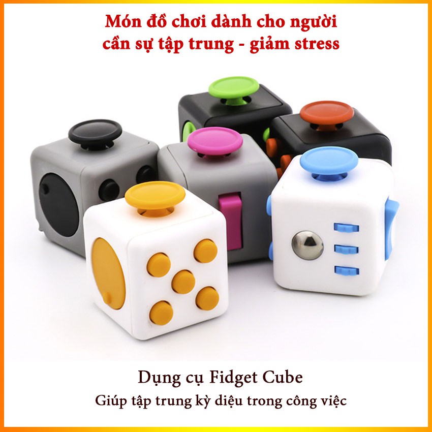 Dụng cụ Fidget Cube giúp tập trung kỳ diệu trong công việc, giảm căng thẳng, giảm stress