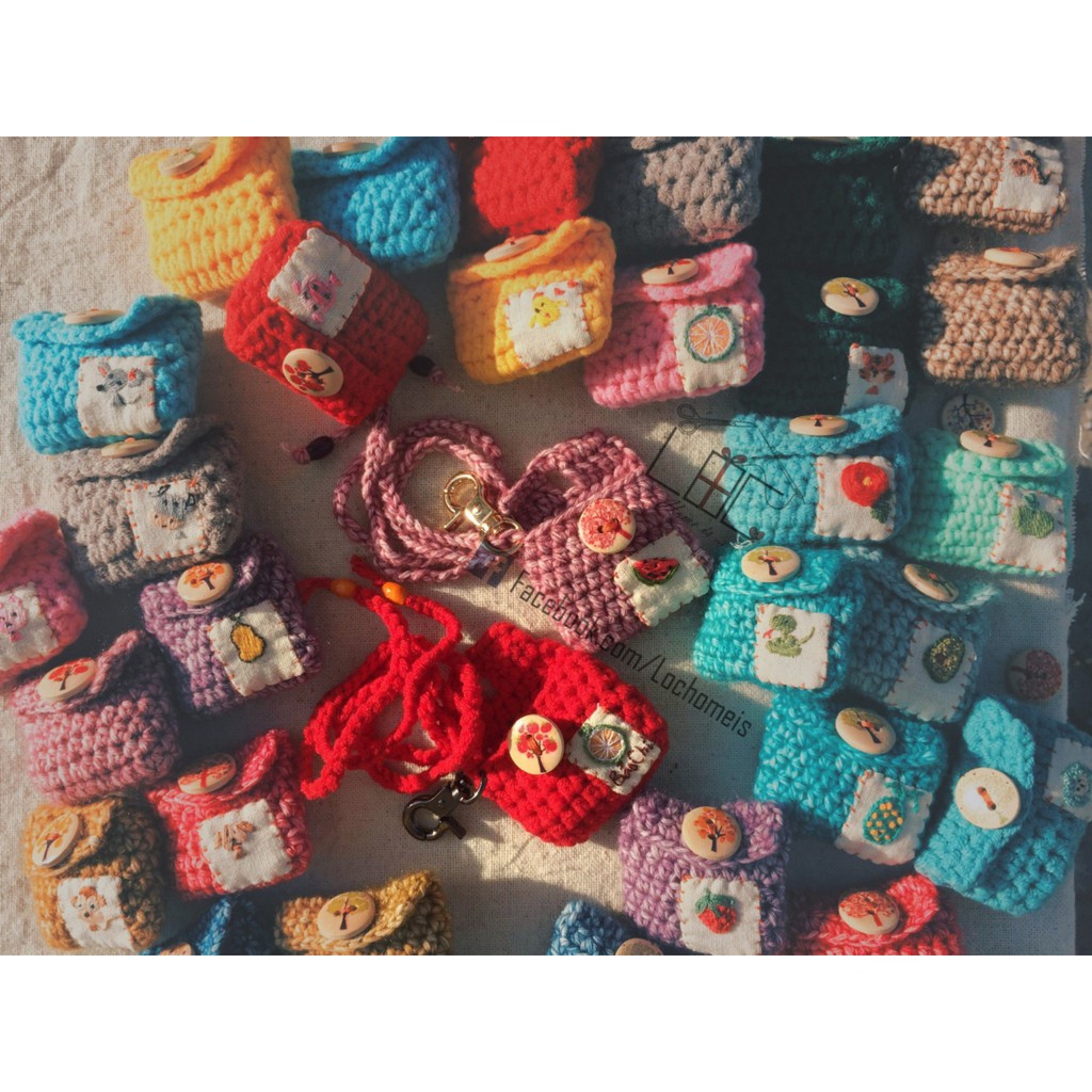 Túi Tỏi Mini Thêu Handmade, Túi Đeo Tránh Vía (thêu theo yêu cầu) - LỘC Homeis