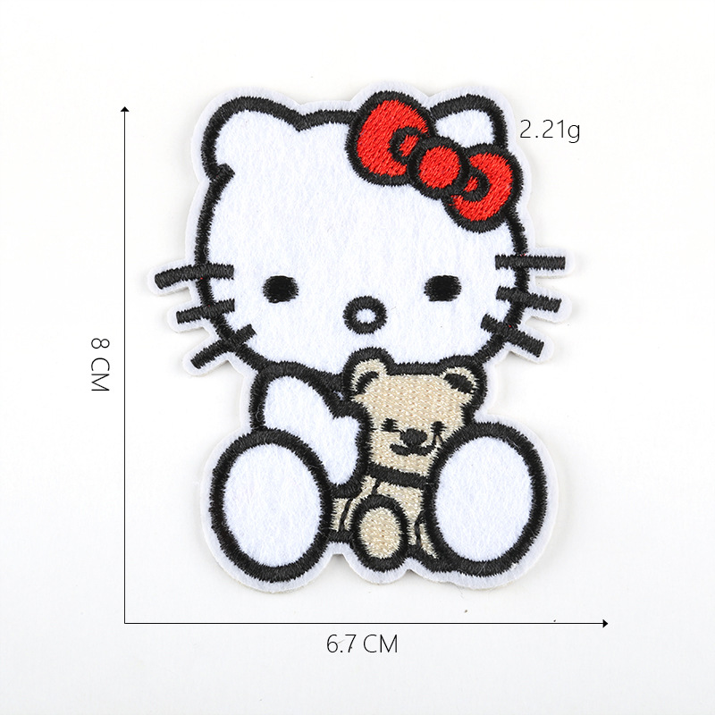 HELLO KITTY Miếng Dán Ủi Quần Áo Hình Hello Kitty