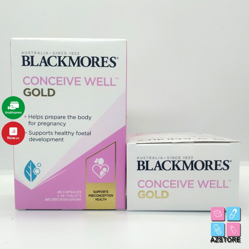 Viên uống tăng khả năng thụ thai Blackmores-Blackmores Conceive Well Gold 56v