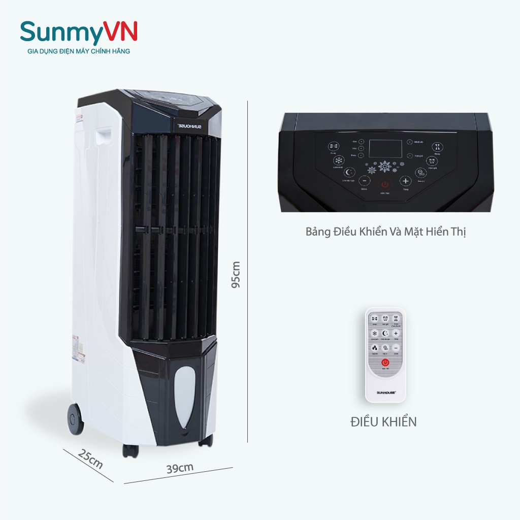Quạt điều hòa hơi nước Sunhouse SHD7719- Bảo hành chính hãng