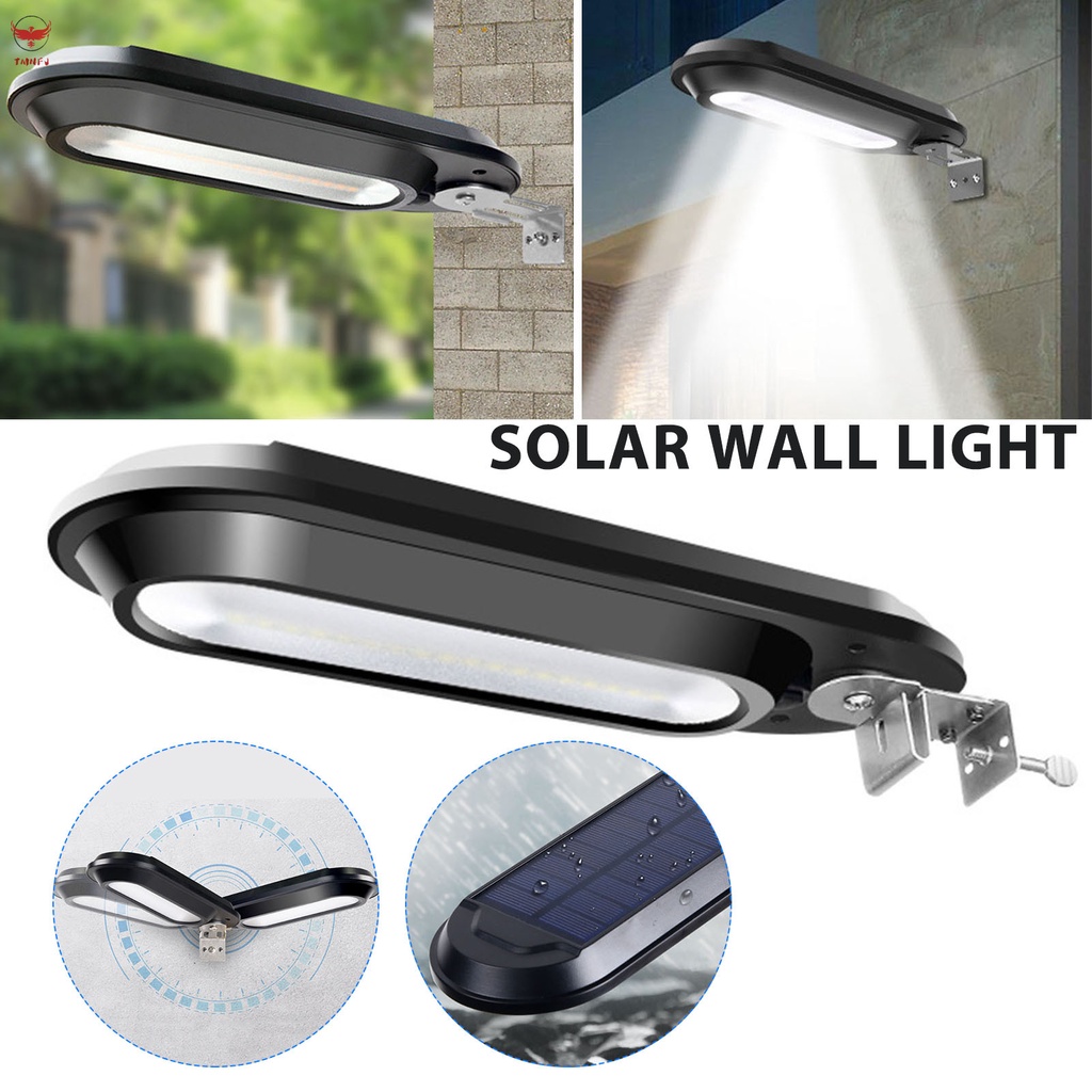 Đèn Năng Lượng Mặt Trời 180° Đèn LED Năng Lượng Mặt Trời 400LM Gắn Tường Chống Trầy Xước Chống Thấm Nước Có Giá Đỡ Tiện Lợi