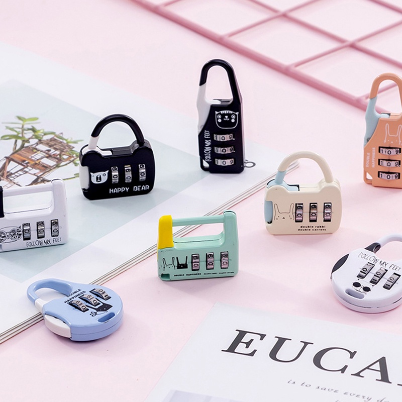 Ổ Khóa Mật Khẩu 3 Số Mini Dễ Thương