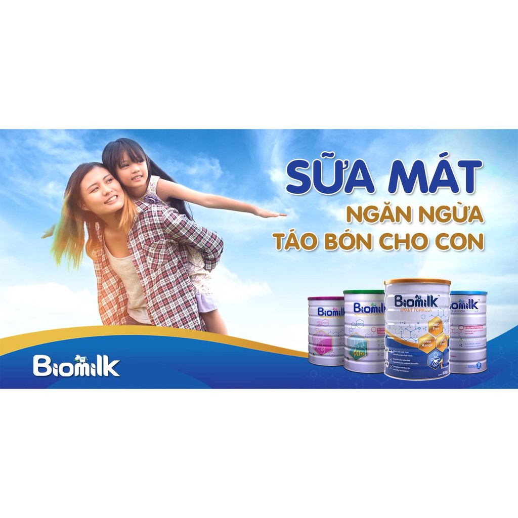 Sữa bột Biomilk nhập khẩu Úc số 1,2,3,4, cho trẻ nhẹ cân và người trên 40 tuổi