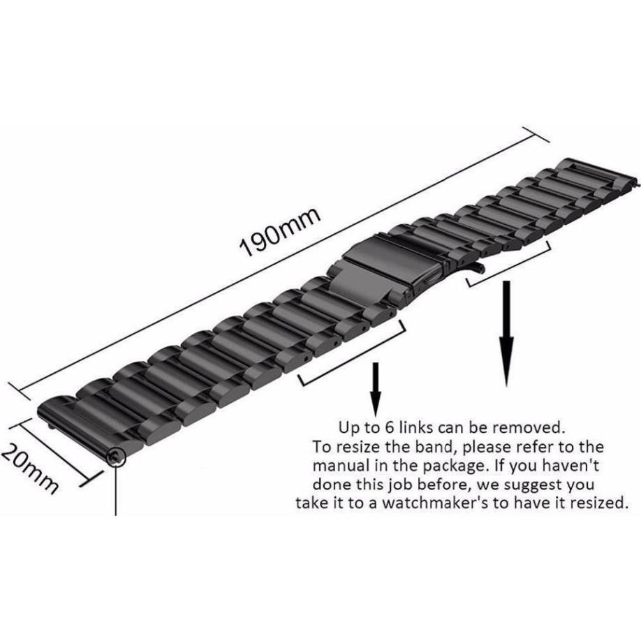DÂY THÉP CHỐT THÔNG MINH 20MM 22MM CHO ĐỒNG HỒ SAMSUNG, HUAWEI, XIAOMI....