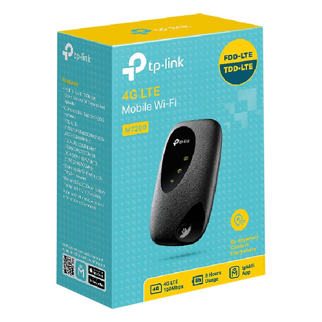 Bộ Phát Wifi Di Động 4G LTE TP-Link M7200 2.4GHz 150Mbps | BigBuy360 - bigbuy360.vn