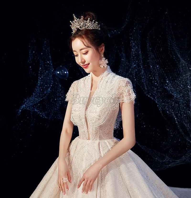 Vương Miện Công Chúa Baroque Đính Pha Lê Chụp Ảnh Sinh Nhật / Đám Cưới