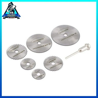 7 PCS HSS Lưỡi cưa tròn Đĩa cắt gỗ Công cụ lưỡi quay cho Dremel