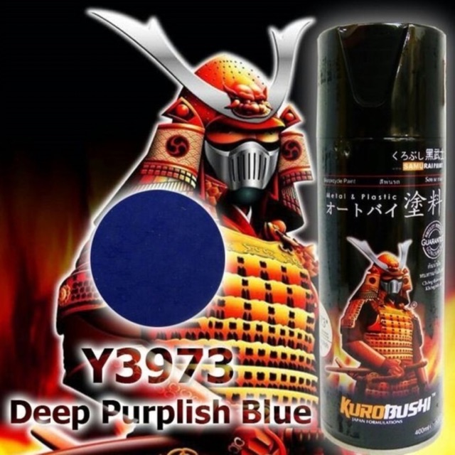 Y3973-sơn xịt samurai màu xanh tím đậm