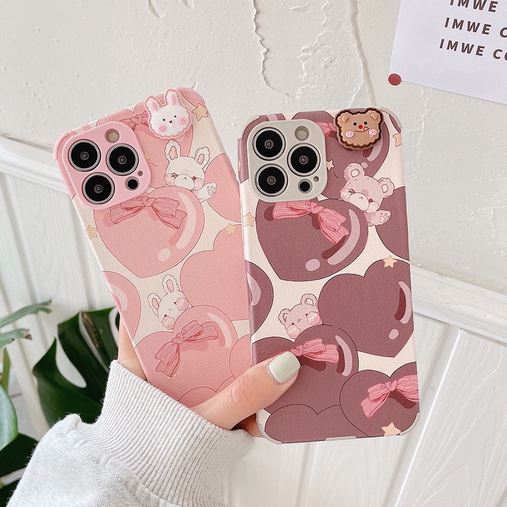 Ốp Lưng Hình Gấu Đáng Yêu Cho Apple 13 Iphone12pro/11/XR 7Plus/6S Xsmax/8