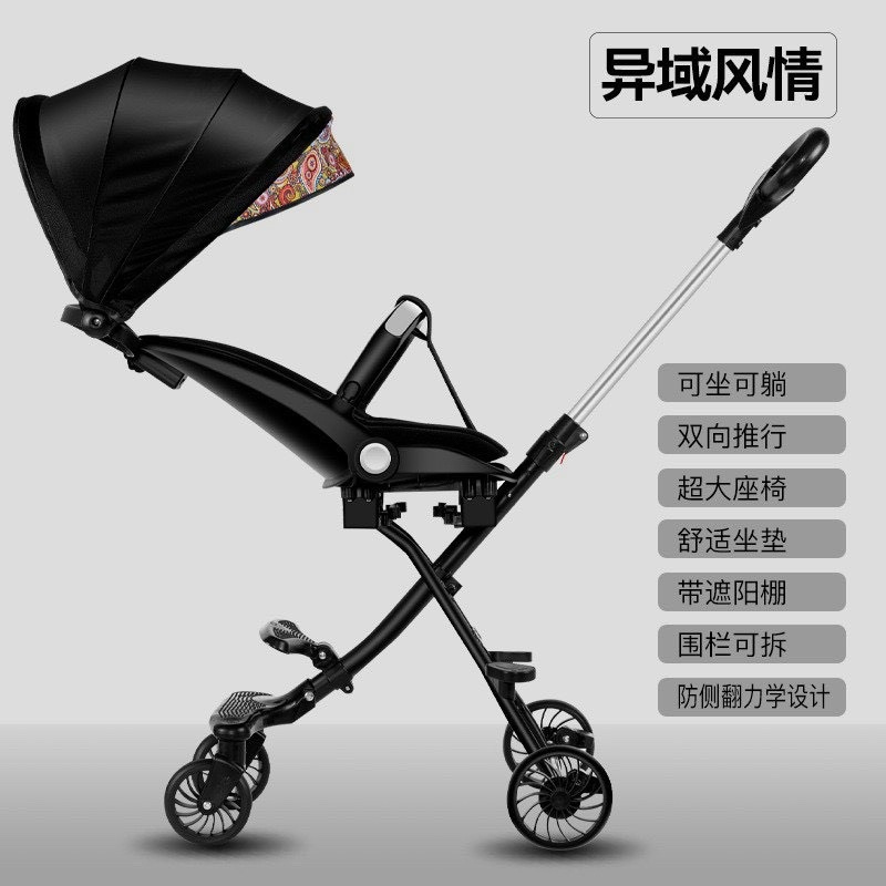 XE ĐẨY GẤP GỌN CHO BÉ NGẢ NGỒI 3 CHẾ ĐỘ M8