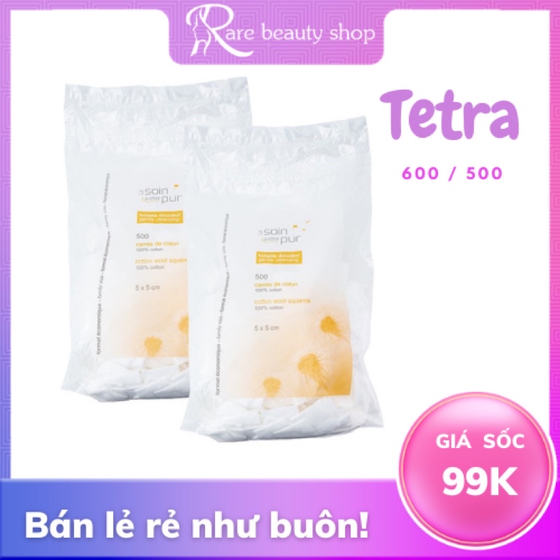 Bán buôn bông tẩy trang Tetra 600 và 500