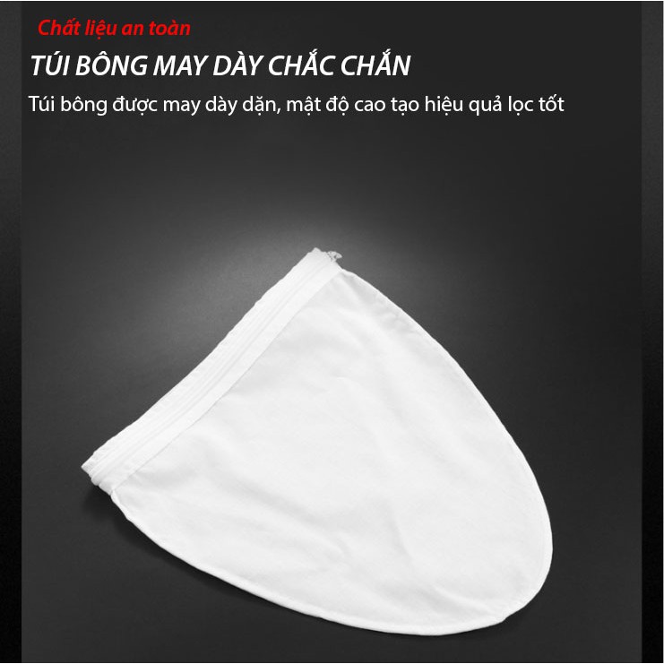 Vợt lọc trà vải, quai inox, nhiều kích thước, vợt lọc màu cà phê, HVL TEA