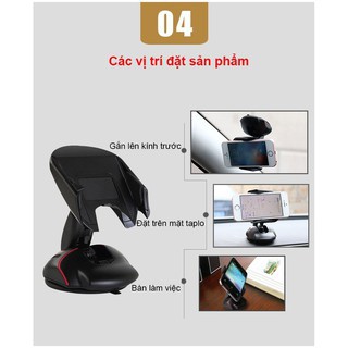 Giá đỡ điện thoại Cao cấp Magic Mouse màu đen - GIá đỡ điện thoại trên ô tô, bàn làm việc ...te