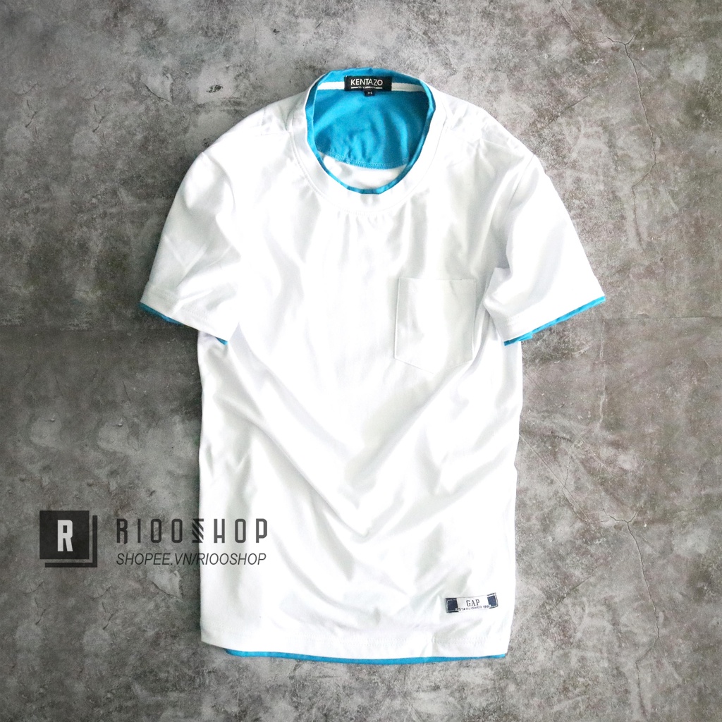 Áo thun nam cổ tròn có túi đơn giản trẻ trung RIN041 - áo thun nam ngắn tay Riooshop | BigBuy360 - bigbuy360.vn