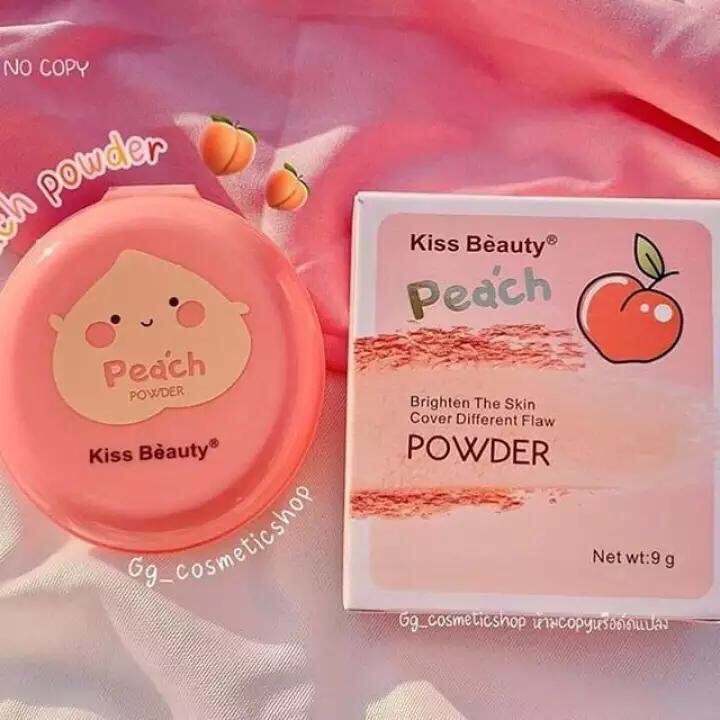 : Phấn Nền Quả Đào Peach Powder Kiss Beauty