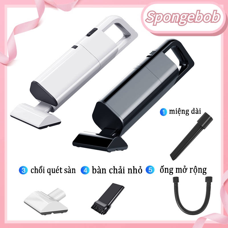 Máy hút bụi gia đình12V Công suất cao không dây 120W máy hút bụi ô tô  hút mạnh Cũng có thể hút lông thú cưng