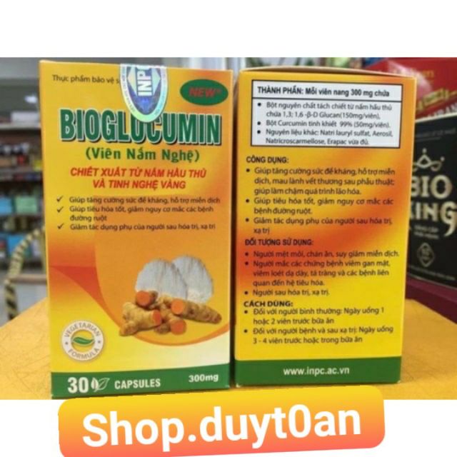 Viên nấm nghệ BIOGLUCUMIN | Thế Giới Skin Care