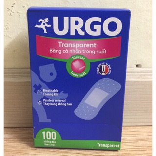 Băng cá nhân urgo trong suốt