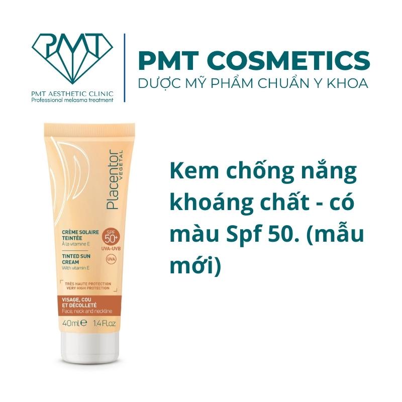 Kem Chống Nắng, Có Màu Placentor Vegetal Tinted Sun Cream Spf50 Pa ++++ 40ml
