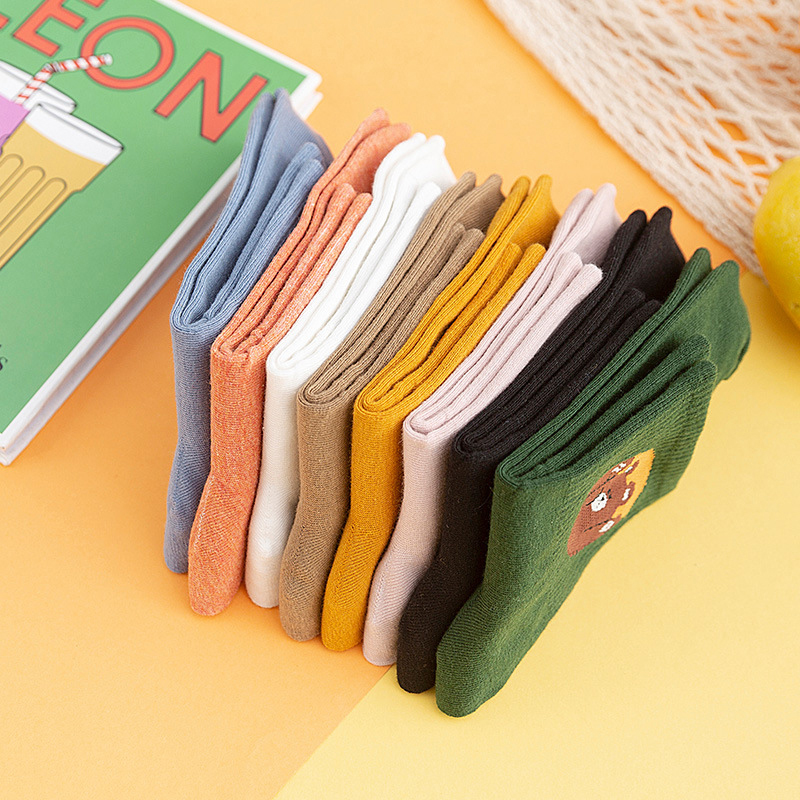 Vớ Cotton Họa Tiết Động Vật Hoạt Hình Cho Nữ