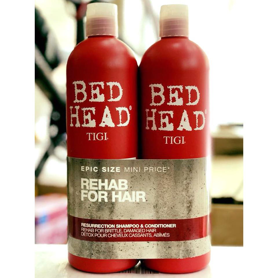 [CHÍNH HÃNG] Cặp dầu gội xả BED HEAD TIGI URBAN ANTIDOTES Resurrection 750ml - Tigi do