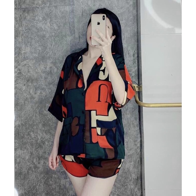 [HÀNG CAO CẤP] Siêu Hót💖Bộ Lụa Pijama Áo Cộc-Quần Sooc🌸Chất Liệu Lụa Mát Lịm | BigBuy360 - bigbuy360.vn