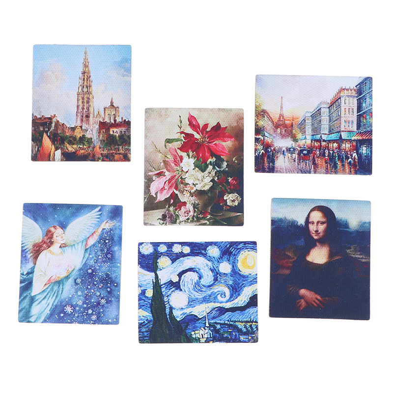 Tranh Sơn Dầu Tự Làm Tỉ Lệ 1: 12 Trang Trí Nhà Búp Bê