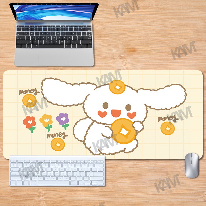 Tấm Lót Chuột Và Bàn Phím Cỡ Lớn 800Mm X 300Mm Chống Thấm Nước In Họa Tiết Hoạt Hình Sanrio Cinnamon Dễ Thương Trang Trí Phòng Làm Việc