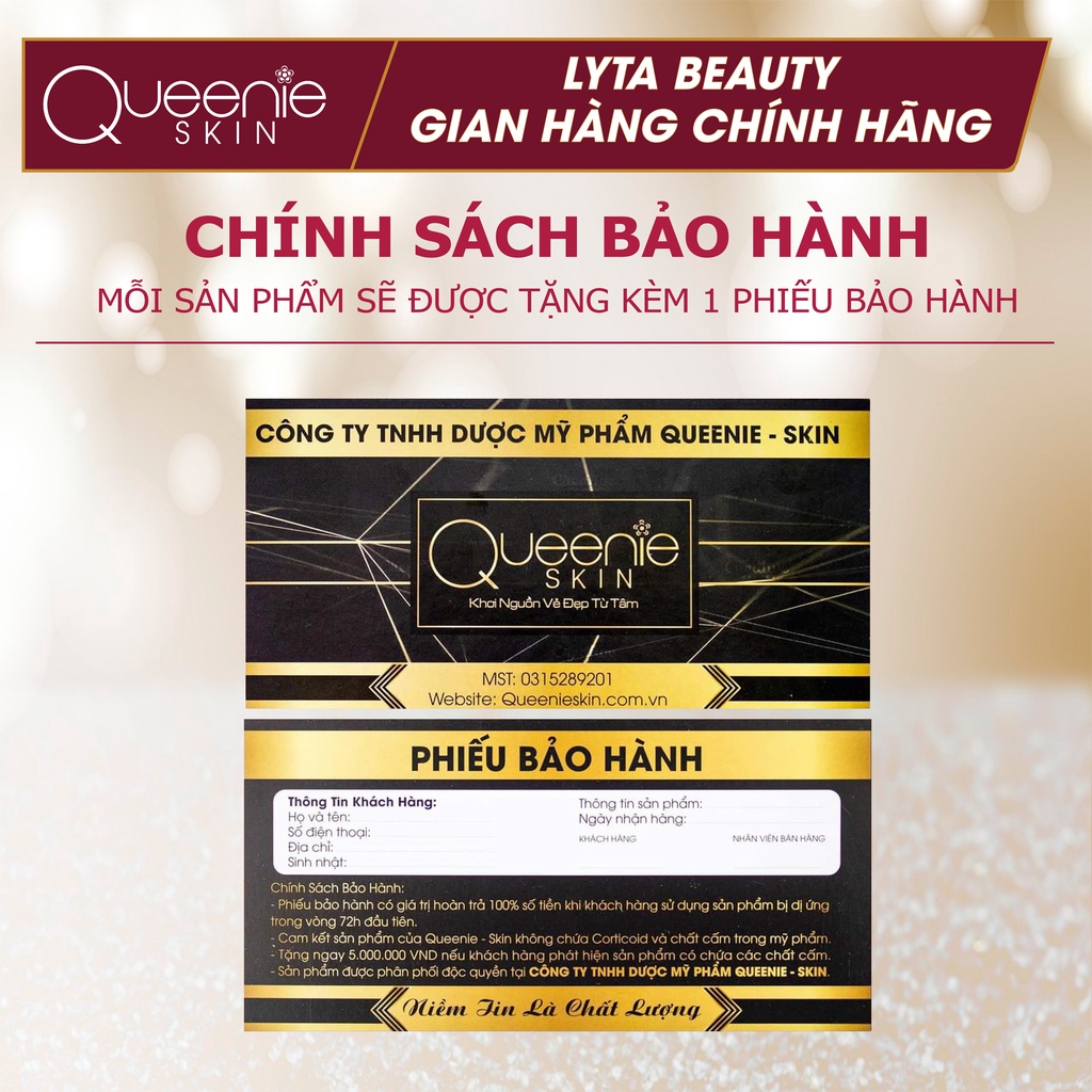 Combo Face Trứng + Vita C Queenie Skin