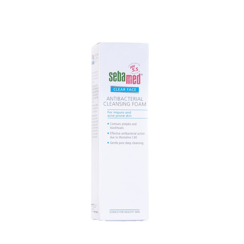 Sữa Rửa Mặt Kháng Khuẩn Dành Cho Da Mụn Sebamed Antibacterial Cleansing Foam pH5.5 (50ml) - SCF01B