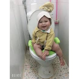 Bệ Lót Bồn Cầu Thu Nhỏ Có Tay Vịn Cho Bé, Bệ Toilet, Bồn Cầu Cho Bé