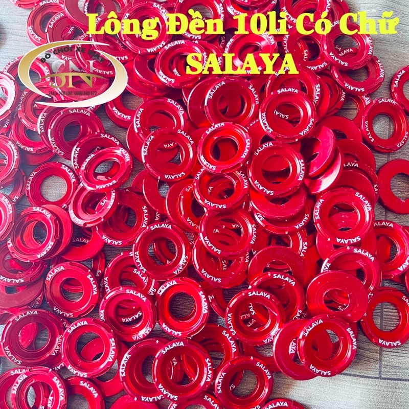 Lông đền đỏ có chữ SALAYA 6li 8li 20li 12li 14li