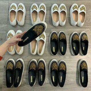 Giày slip on thêu