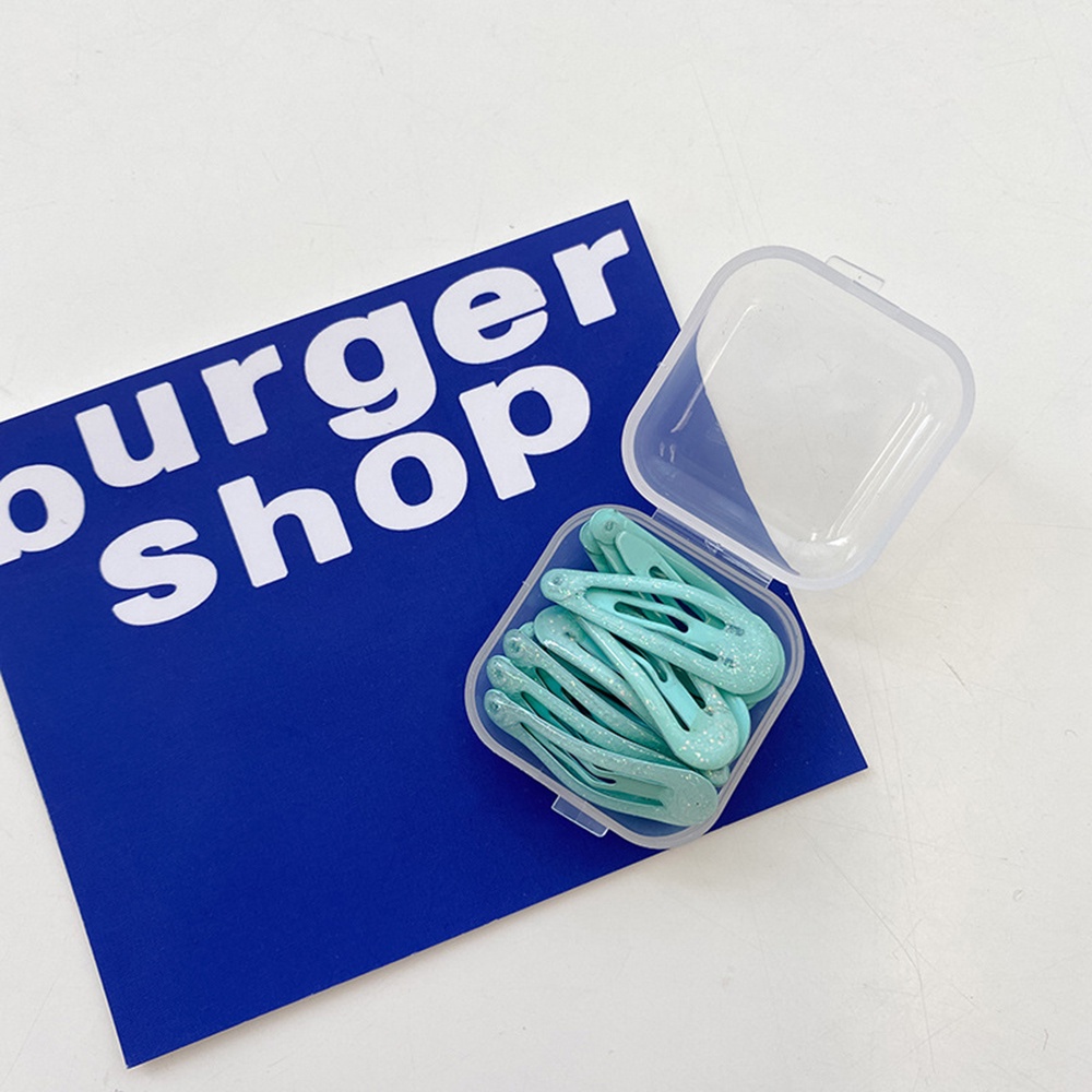 Set 10 Kẹp Tóc Nhựa Epoxy Hình Búp Bê Nhiều Màu Sắc Dễ Thương Cho Bé 3cm