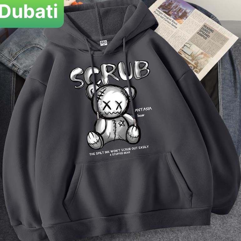 ÁO NỈ, ÁO KHOÁC HOODIE GẤU SCRUB SIÊU NGẦU NAM NỮ PHONG CÁCH CAO CẤP - DUBATI FASHION