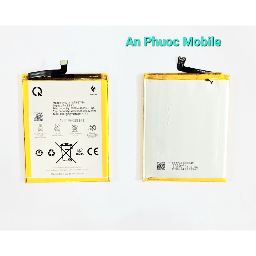 Pin Vsmart Joy 1 Plus V4001 hàng Zin tháo máy