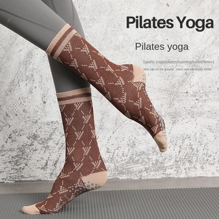 Vớ Dài Tập Yoga Chuyên Nghiệp Chống Trượt Phong Cách Anh Quốc Cho Nữ
