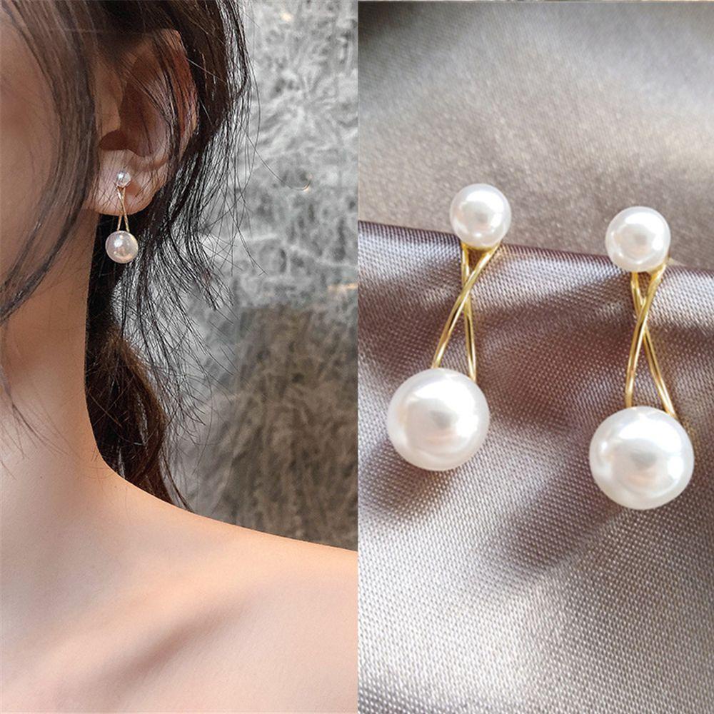 Osier1 Bông Tai Dây Chéo Cá Tính|Bông Tai Mạ Bạc Kiểu Hình Học Thanh Lịch