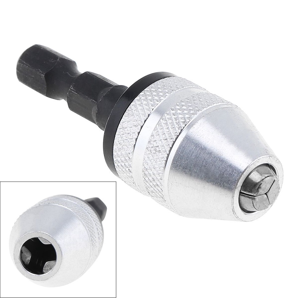Đầu Kẹp Mũi Khoan 0.3-3.6mm Kèm Ốc Vít Lục Giác 1 / 4 "