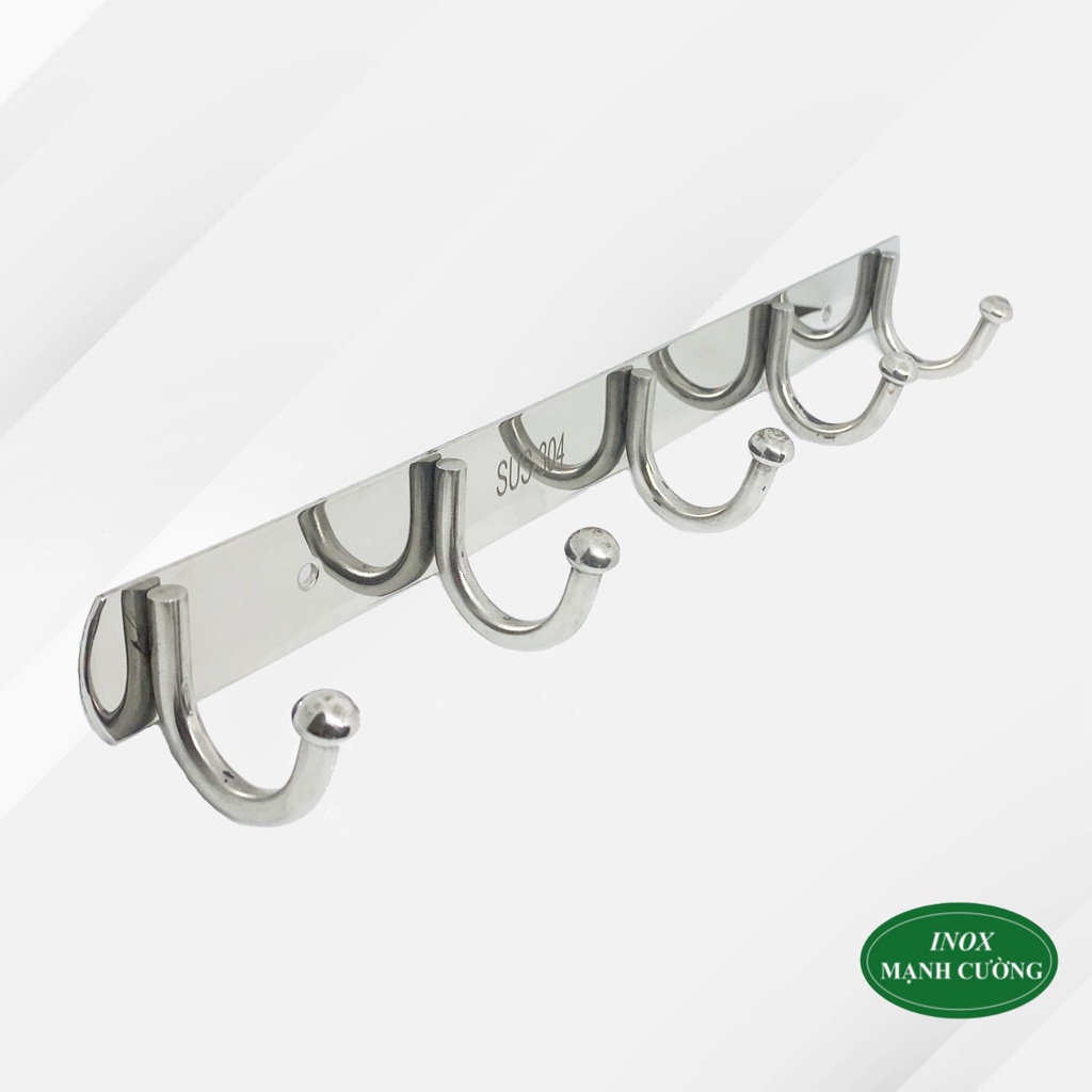 Móc treo quần áo gắn tường inox 304 cao cấp - Móc treo đồ inox gắn tường - Móc 5 bi đơn