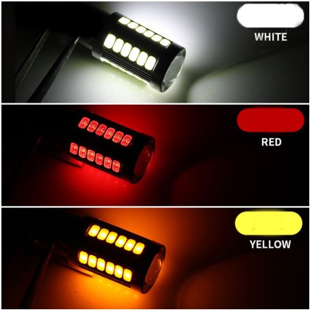 Đèn LED phanh thắng chân T20 7443 7440 5630 lùi hậu đuôi cho xe hơi ô tô Mazda 2 3 cx5 6 cx8 cx9 Ford Ranger SH