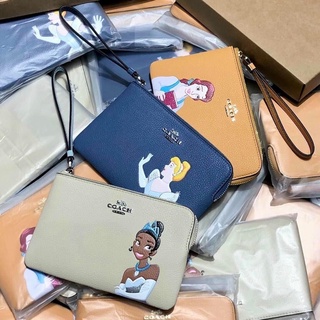 Ví Coach Mỏng siêu cưng da thật hoạ tiết lạ Fullbox