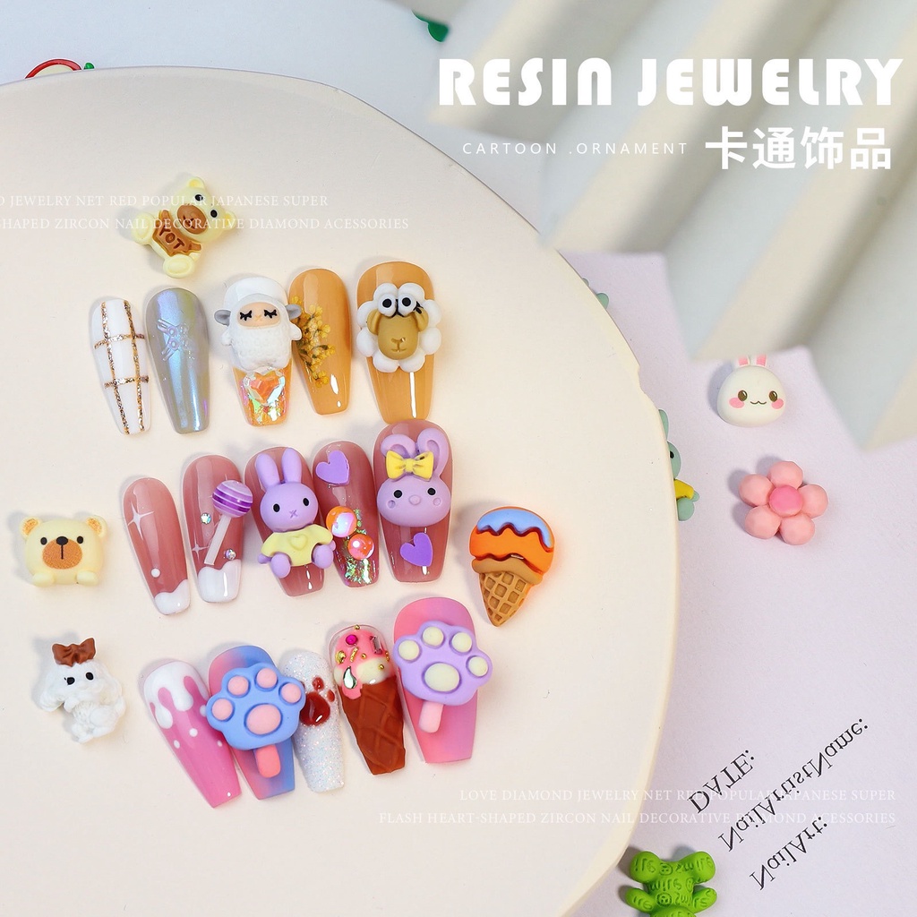 Charm hoạt hình trang trí móng